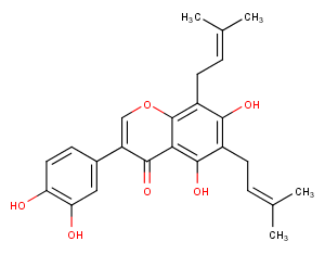 6,8-Diprenylorobol Chemical Structure