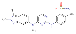 Pazopanib Chemical Structure