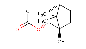 (-)-Bornyl acetate Chemical Structure