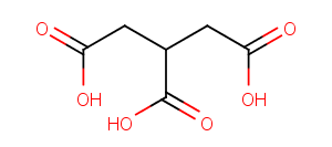 Tricarballylic acid Chemical Structure