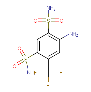 4-Amino-6-(trifluoromethyl)benzene-1,3-disulfonamide