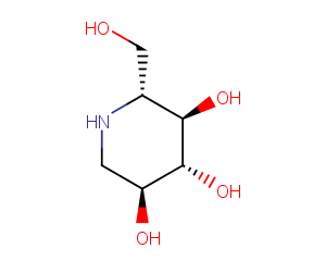 1-Deoxynojirimycin Chemical Structure