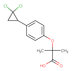 Ciprofibrate Chemical Structure