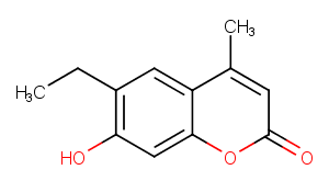 6-ethyl-7-hydroxy-4-methylchromen-2-one Chemical Structure