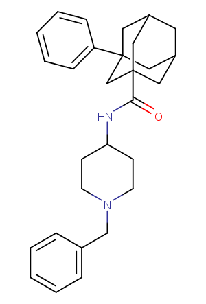 3-​Phenyl-​N-​[1-​(phenylmethyl)​-​4-​piperidinyl]​-tricyclo[3.3.1.13,​7]​decane-​1-​carboxamide