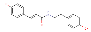 N-p-trans-Coumaroyltyramine Chemical Structure