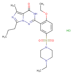 Vardenafil hydrochloride Chemical Structure