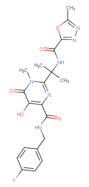 Raltegravir Chemical Structure