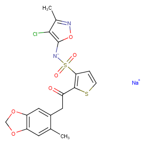 Sitaxsentan sodium Chemical Structure