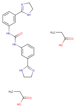 Imidocarb dipropionate Chemical Structure