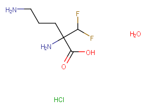 Eflornithine hydrochloride hydrate