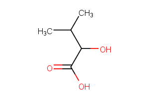 2-Hydroxy-3-methylbutanoic acid Chemical Structure