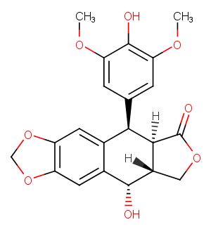 4'-Demethylepipodophyllotoxin Chemical Structure