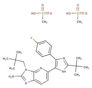 Ralimetinib dimesylate Chemical Structure