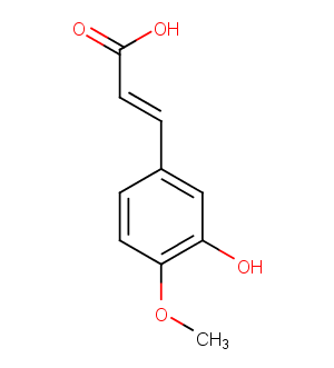 Isoferulic acid Chemical Structure