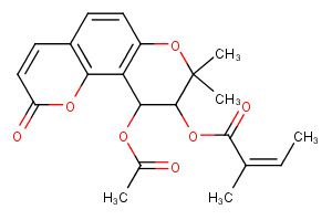 (±)-Praeruptorin A Chemical Structure