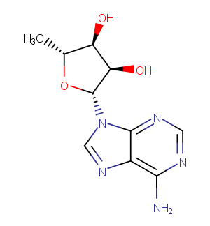 5'-DEOXYADENOSINE Chemical Structure