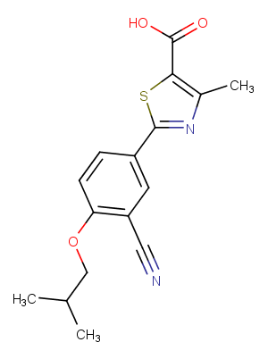 Febuxostat Chemical Structure