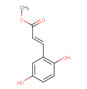 Methyl 2,5-dihydroxycinnamate Chemical Structure