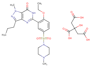 Sildenafil citrate Chemical Structure