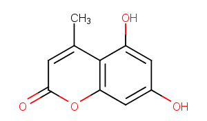 5,7-Dihydroxy-4-methylcoumarin Chemical Structure