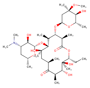 Erythromycin Chemical Structure