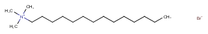 Tetradecyltrimethylammonium bromide Chemical Structure