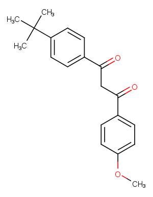 Avobenzone Chemical Structure