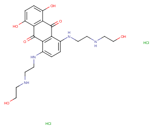 Mitoxantrone dihydrochloride Chemical Structure