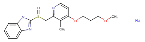 Rabeprazole sodium Chemical Structure