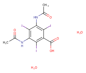 Diatrizoic Acid Dihydrate Chemical Structure