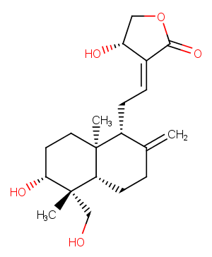 Andrographolide Chemical Structure