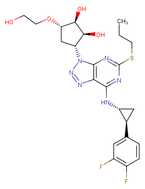 Ticagrelor Chemical Structure