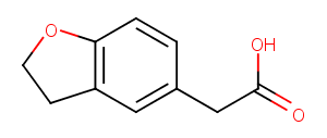 2,3-Dihydrobenzofuranyl-5-acetic acid Chemical Structure