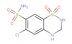 Hydrochlorothiazide Chemical Structure