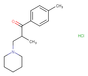 Tolperisone hydrochloride Chemical Structure