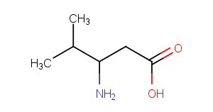 3-Amino-4-methylpentanoic acid Chemical Structure