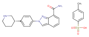 Niraparib tosylate Chemical Structure