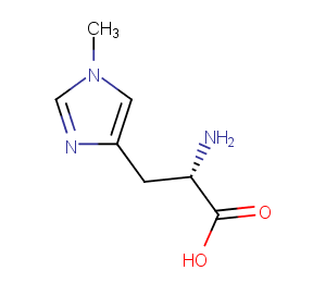 1-Methyl-L-histidine Chemical Structure