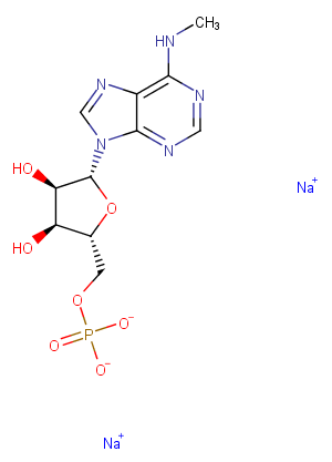 N6-Methyladenosine 5'-monophosphate disodium salt Chemical Structure