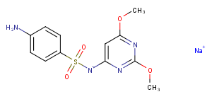 SulfadiMethoxine sodium Chemical Structure