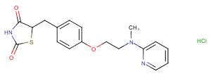 Rosiglitazone hydrochloride Chemical Structure