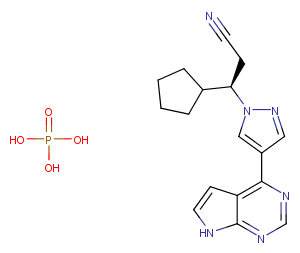 Ruxolitinib phosphate Chemical Structure