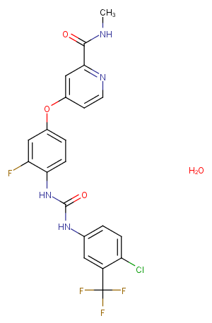 Regorafenib monohydrate Chemical Structure