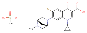 Danofloxacin mesylate Chemical Structure