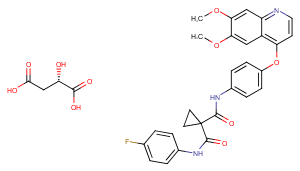 Cabozantinib S-malate Chemical Structure