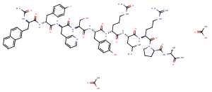 Cetrorelix diacetate Chemical Structure
