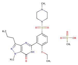 Sildenafil Mesylate Chemical Structure
