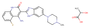 Dovitinib lactate Chemical Structure