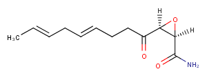 Cerulenin Chemical Structure